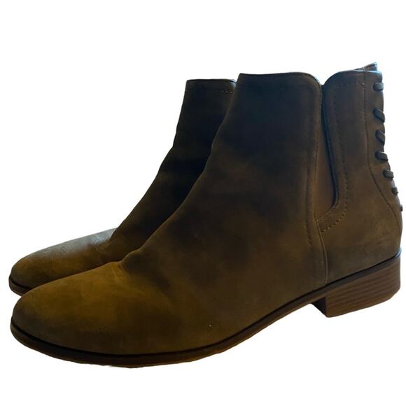 Limelight Dylan Laced Back Booties Women’s Size 11 Gray Ankle Boots 1” Heel - Picture 2 of 12